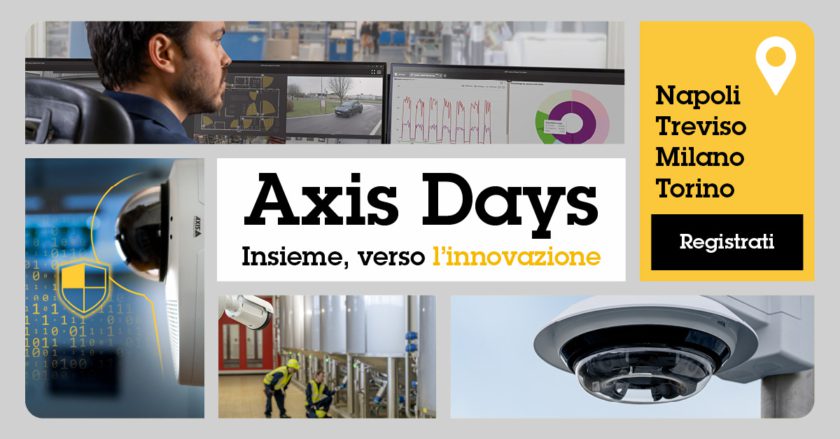 Tornano gli Axis Days: segui l’innovazione della sicurezza