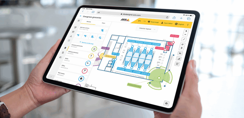Progettazione della videosorveglianza più semplice e veloce con Axis Site Designer